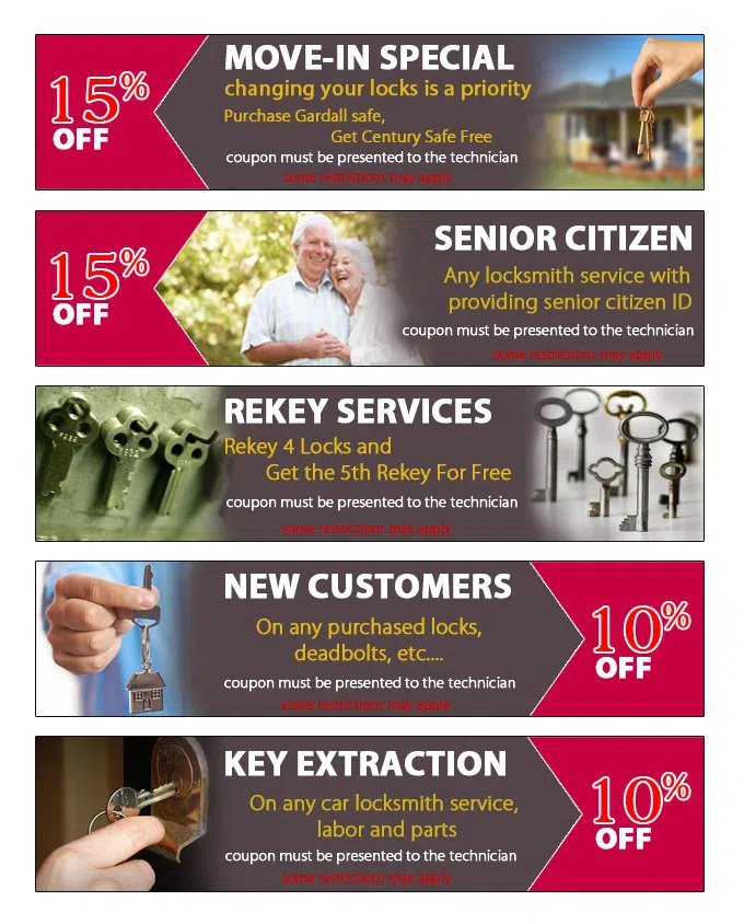 Galaxy Locksmith Store Cranston, RI 401-424-9805 - coupon23-set-five